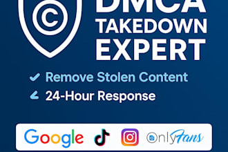 remove copyright content from instagram, tiktok, fb, google, onlyfans under dmca