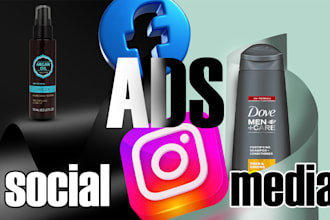 do social media advertising, facebook ads post, instagram post, carousel design