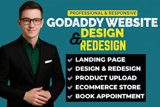 design godaddy website redesign professional godaddy website godaddy builder