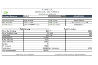 do create  employee wage slip as you business required