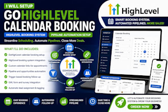 setup gohighlevel calendar booking highlevel booking system pipeline automation