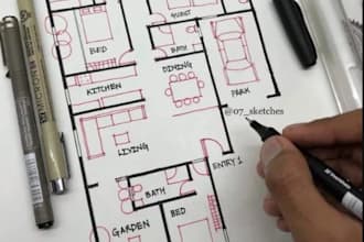 design permit deck plan, mep, floor plan, and architectural drawing, city permit