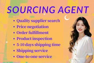 be a sourcing agent, search 1688 supplier, china products sourcing