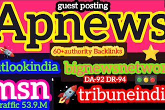 write publish your article on apnews,com barchart,com streetinsider,com da 94