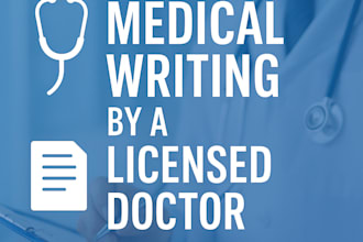 write or review medical content as a licensed doctor