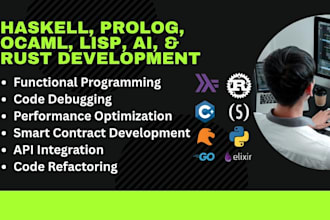 code, debug and develop in haskell, prolog, ocaml, lisp, rust, ai and more