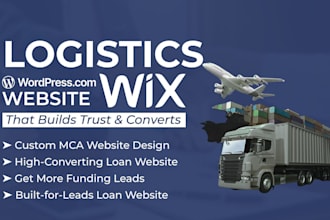 create logistics website, trucking, dispatch, freight broker, moving website