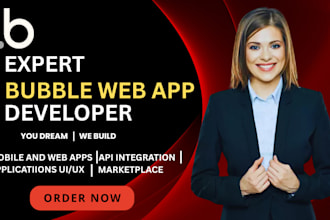 develop custom bubble io web app mvp saas dashboard as bubble developer
