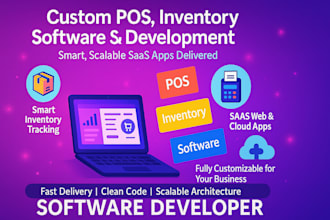 be software developer inventory management hrm software pos saas app crm build