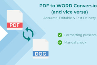 professionally convert PDF to editable word or word to PDF