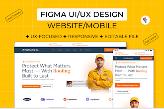 create custom figma website and app design