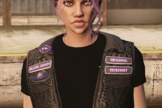 create custom fivem clothing kuttes mc, mc vest, biker clothing