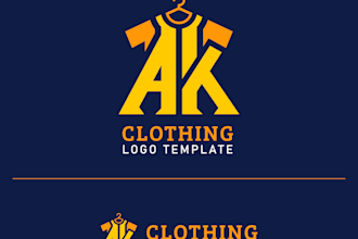 design a modern and luxury minimalist clothing logo