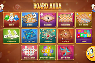 develop multiplayer ludo carrom poker pool game teen patti chess game board game