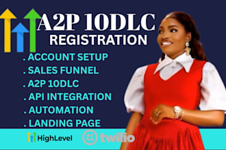 approve a2p 10dlc registration, verification for gohighlevel and twilio