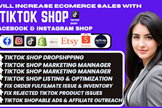 setup tiktok shop dropshipping tiktok shoppable ads manage tiktok shop marketing