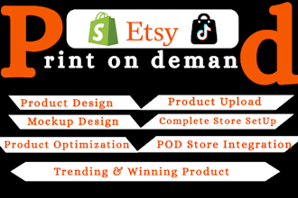 etsy shopify print on demand tiktok shop, shopify pod etsy pod digital product