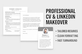 write a professional CV and optimize your linkedin profile