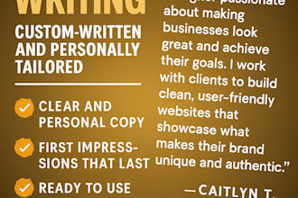 write a standout professional bio or about me section