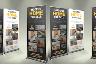 design roll up banner, pull up or pop up banner, retractable in 24 hour