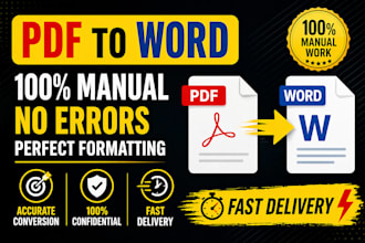 convert PDF to word manually with perfect formatting