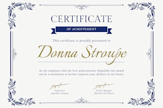 design a detailed academic transcript or ged certificate high school diploma