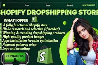 create a winning shopify dropshipping store with trending products