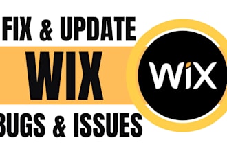 fix any wix website issues update wix website fix wix bug wix website expert
