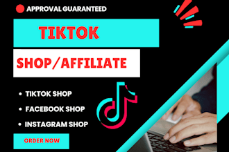 professionally setup and optimize tiktok shop, facebook shop and instagram shop
