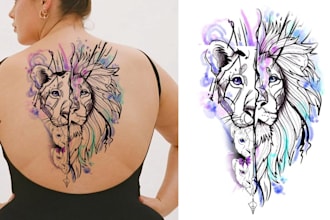 design custom sleeve tattoo with detailed shading and stencils