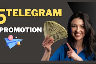 promote your product or service to my active telegram group