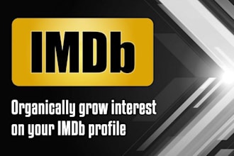 promote your imdb profile,movie rating imdb page and improve starmeter rank