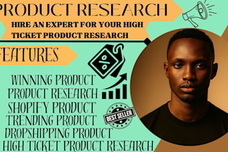 do high ticket product research, winning product for shopify website for sales