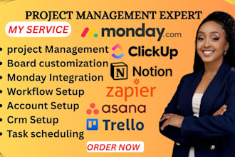 setup automation and integration on monday com clickup asana zapier monday crm