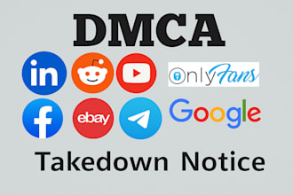 takedown delete remove harassing defaming copyright  harmful links social media