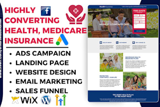 health insurance leads medicare insurance landing page insurance website
