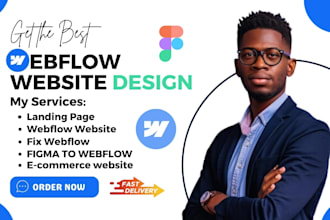 design webflow website redesign figma to webflow expert webflow developer