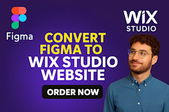convert your figma design into a wix studio website with a fully responsive