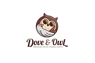 design premium weddings solutions themed logo