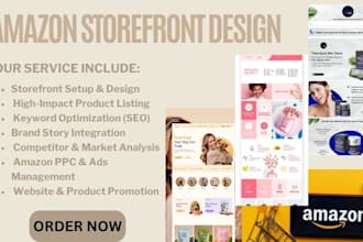 design amazon storefront, ebc a plus content, listing images