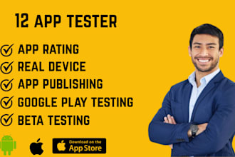 test rate and publish your app with beta testing and honest feedback