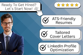 offer professional resume, cover letter, and linkedin profile optimization