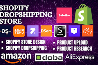create setup shopify dropshipping store via zendrop autods dser shein temu cj