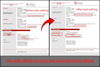 add, remove, replace text in your scanned image and pdf file