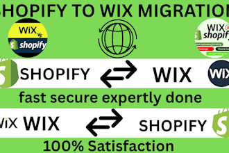 do expert wix to shopify and woocommerce to shopify migration
