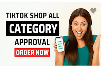 approve and do any tik tok shop category, tiktok shop affiliate marketing