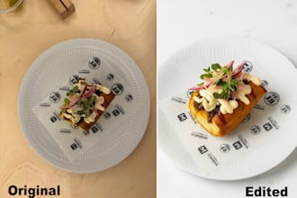 edit your food or product photos professionally