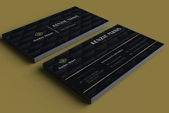 create outstanding  professional luxury business card designs for your business