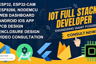 do arduino programming, esp32 with mobile app development