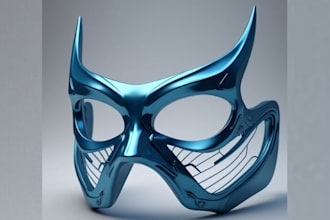 do 3d mask, 3d helmet, 3d full body armor for 3d printing